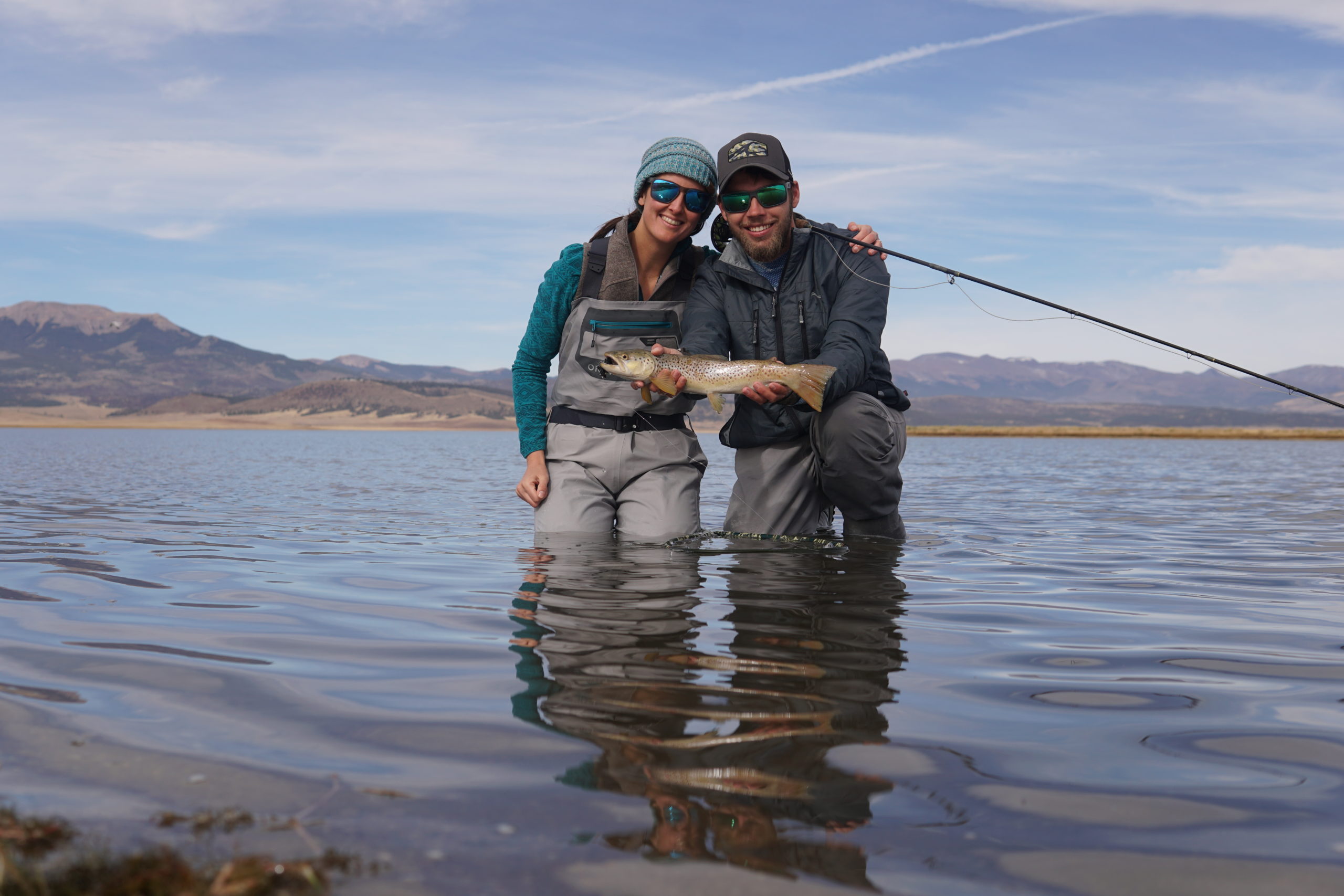 Chase Smith fly fishing in the Texas Hill Country