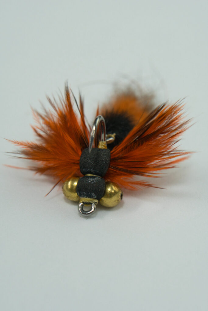 Articulated Damsel Nymph hand-tied carp fly