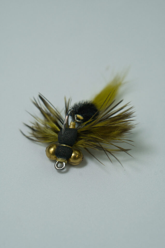 Articulated Damsel Nymph hand-tied carp fly