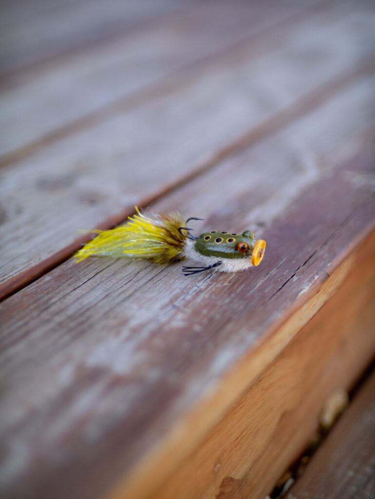 Overkill Frog hand-tied fly