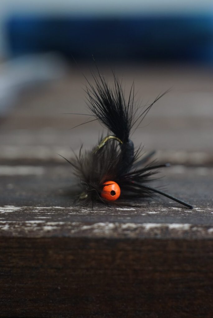 Scarpion hand-tied fly pattern